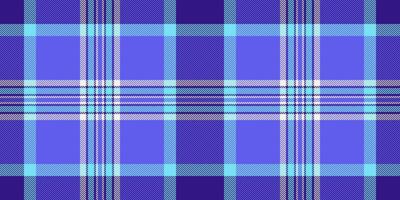 Gift paper tartan textile plaid, large pattern seamless fabric. Backdrop texture background check in indigo and cyan colors. vector