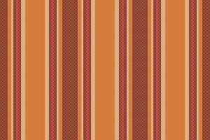 Femininity background fabric pattern, interior seamless lines . Outfit vertical textile texture stripe in orange and dark colors. vector
