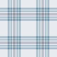 Stylish background check fabric, soft textile plaid. Cross pattern seamless tartan texture in pastel and white colors. vector