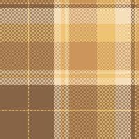 Idyllic tartan texture background, season check pattern fabric. Good plaid textile seamless in orange and amber colors. vector