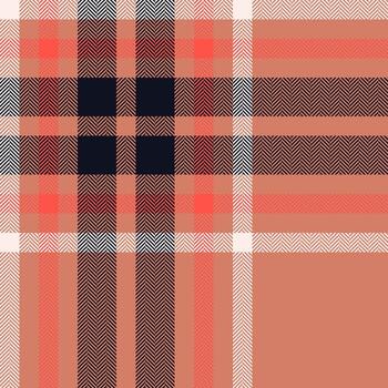 Plaid check pattern. Seamless fabric texture. Tartan textile print. vector