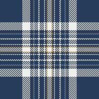 Plaid check pattern. Seamless fabric texture. Tartan textile print. vector