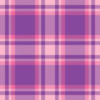 Plaid seamless pattern in pink. Check fabric texture. textile print. vector