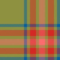 Plaid check pattern. Seamless fabric texture. Tartan textile print. vector