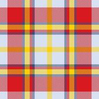 Plaid check pattern. Seamless fabric texture. Tartan textile print. vector