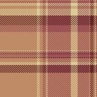 Skirt seamless fabric plaid, other texture check . Trendy tartan textile background pattern in red and orange colors. vector