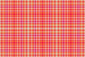Harmony tartan fabric texture, uk background check seamless. Intense pattern plaid textile in orange and bright colors. vector