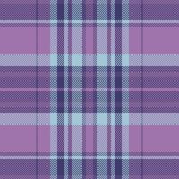 Row texture textile tartan, new york fabric plaid pattern. Curve check background seamless in purple and indigo colors. vector