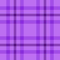 Elementary pattern plaid fabric, heritage check tartan seamless. Occupation texture textile background in violet and dark colors. vector