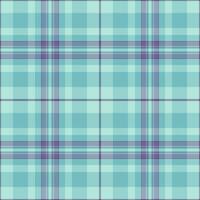 Gift paper seamless check texture, flow tartan plaid. Glamour fabric background textile pattern in light and cyan colors. vector