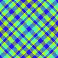 Deco textile fabric pattern, king texture seamless plaid. Masculine tartan background check in indigo and bright colors. vector