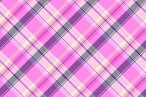 Handkerchief plaid tartan , delicate textile fabric background. Surface seamless pattern check texture in pink and light colors. vector