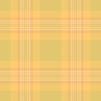 Factory textile fabric tartan, hanukkah plaid texture check. Minimalist background seamless pattern in amber and orange colors. vector