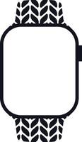 Smart watches linear icon. Wearable electronic devices with latest strap. Simple outlined icon, Smartwatch design symbol for apps UI and websites. illustration vector