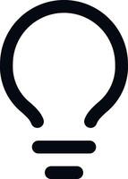 Lamp line icon on white background. illustration. For using in Ui template, stories and social media templates. vector