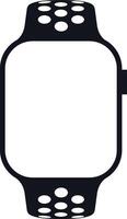 Smart watches linear icon. Wearable electronic devices with latest strap. Simple outlined icon, Smartwatch design symbol for apps UI and websites. illustration vector
