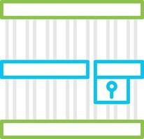 Jail Bin Creative Icon Design vector