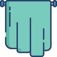 Cloth linear color illustration vector