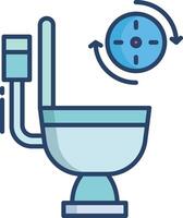 Diarrhea linear color illustration vector