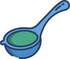 Strainer linear color illustration vector