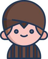 Jawa Clothes linear color illustration vector