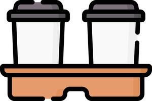 coffee cups illustration design vector