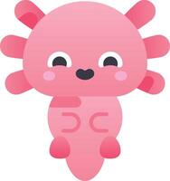 axolotl illustration design vector