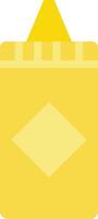 a yellow box with a yellow triangle on top vector