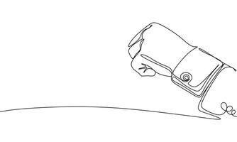 Cuff link one line line continuous. Line art cufflink. Hand drawn art. vector