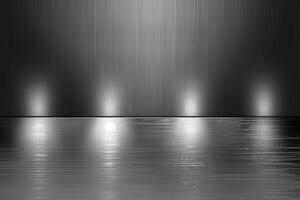 A realistic metallic texture with a brushed steel finish, Minimalist Light Reflections photo