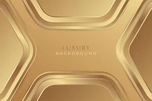 Luxury geometric golden background. Elegant gradient luxury golden backdrop vector