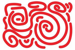 Indonesia Independence Day Celebration Abstract Doodle Background Landscape with Red color for your graphic resource vector