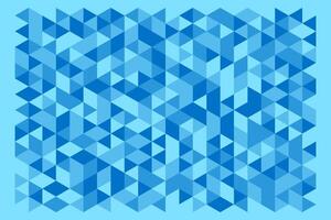 Blue grid mosaic background. Backdrop with badge. Hexagon. Geometric. Triangle. Fresh blue background. Creative design templates. vector