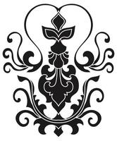 Abstract elements, black lines, for making fabric. wallpaper pattern vector