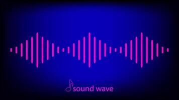 Abstract Sound Wave Digital Frequency wavelength graphic design Illustration vector