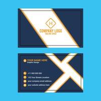 Creative modern business card design template vector