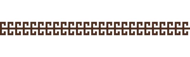 Greek key seamless border pattern. Decorative ancient meander, Greece ornament with repeated geometric motifs. vector
