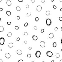 Seamless pattern with sketch circles shape vector