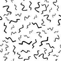 Seamless pattern with sketch squiggle vector