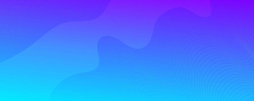 Modern colorful gradient background with wave lines vector