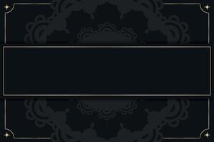 Luxury mandala background with blank space for text. Template for design with greek ornament. illustration vector