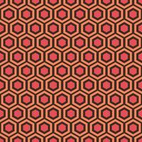 Seamless pattern similar to the Shining carpet ornament. Ornament of bright hexagons. illustration vector
