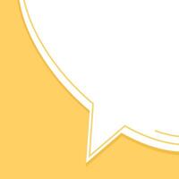 Speech bubble template background. Speech bubble with a copy space. Feedback and communication. illustration vector