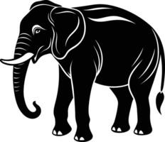 elephant isolated on white background vector