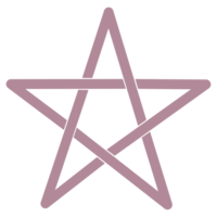 a pentagram star icon on a transparent background png