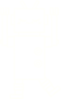 a robot drawing on a transparent background png