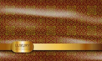 Thai luxury pattern red background. Lai Thai element pattern. Dark red theme for text-based compositions ads book covers Digital interfaces and print design templates. vector