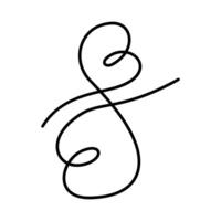 Number 8 continuous line. Number eight Hand lettering design concept in minimalist style. Line Art. Isolate. EPS . Cards, poster, banner, brochure, price tag, label or web, promo lettering idea vector