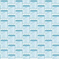 Calendar Page with Sad Emoticon and hand inscription Blue Monday Seamless pattern. Backdrop concept. Isolate EPS . Wrapping, wallpaper or web, print, textile, cards, poster, price, label idea vector