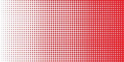 Red dot gradient pattern. Red dot halftone illustration for background design. vector